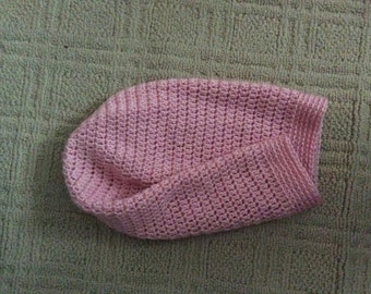 Warm pink slouchy hat