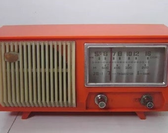 orange retro radio made in China