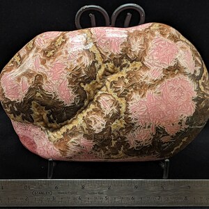 A Rhodochrosite Slab from the Capillitas Mine, Catamarca, Argentina image 3