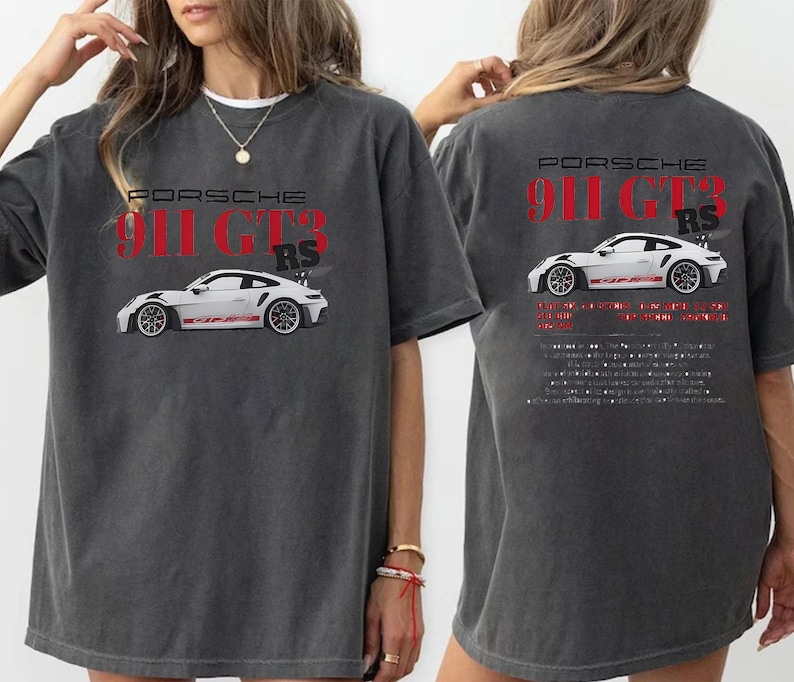 Porsche 911 GT3 RS Tshirt, Porsche 911 GT3 RS 2 Side Tshirt, Porsche