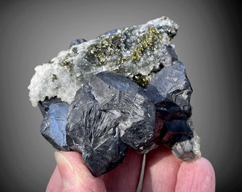 NEW! Chunky Galena, Barite, Chalcopyrite, Quartz Crystal Cluster // Morocco Rocks and Minerals