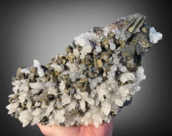 Bournonite Pyrite Sphalerite Quartz Cluster Peru XL Rocks Minerals Crystals Fool&#39;s Gold