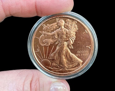 1oz. Walking Liberty .999 Fine Copper Collector Coin - Etsy