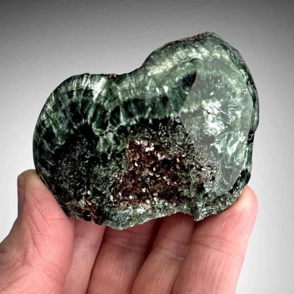 Seraphinite Polished Freeform, Clinochlore, Russia