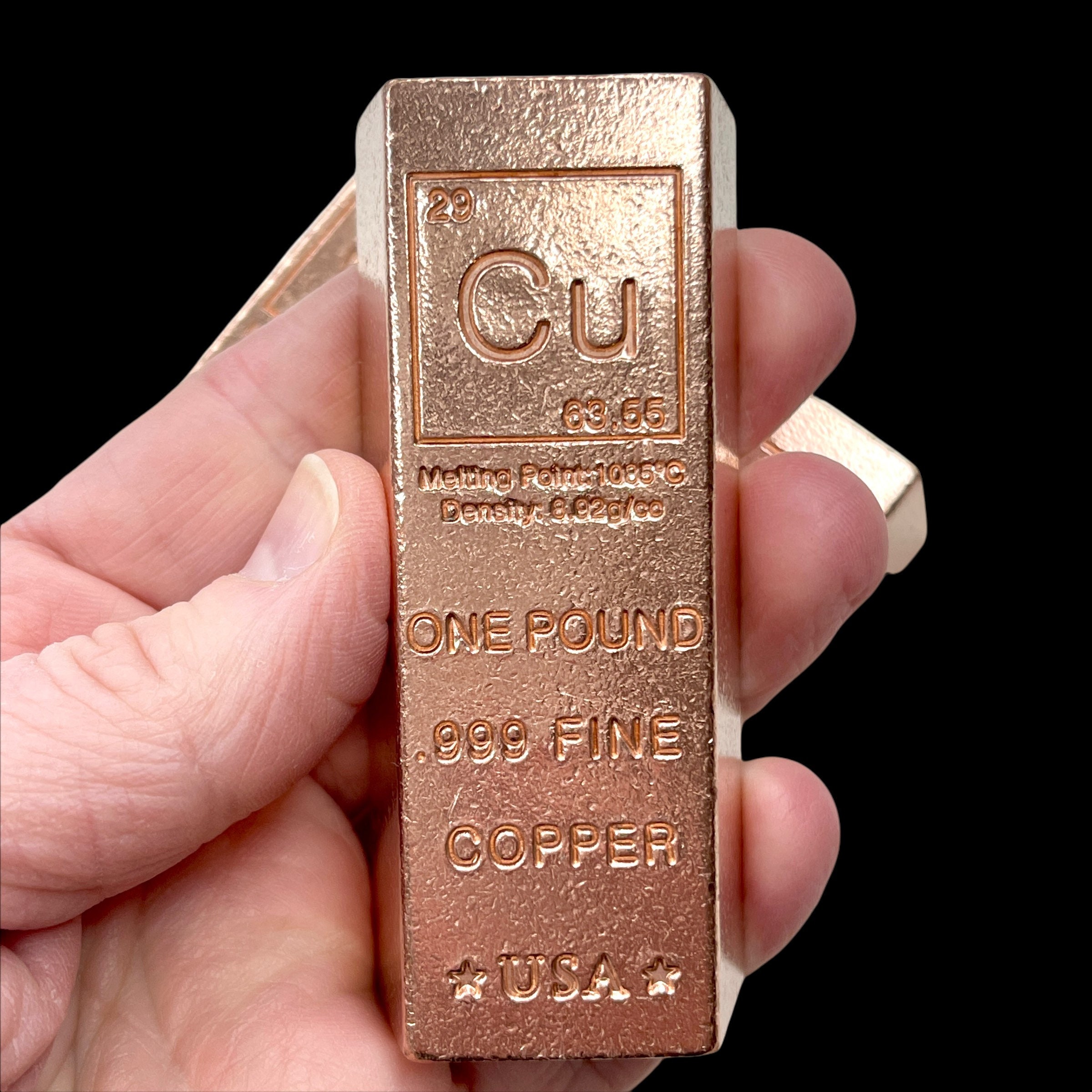 Pure Copper 1lb Ingot: .999 Fine, Trapezoid Bar - Etsy