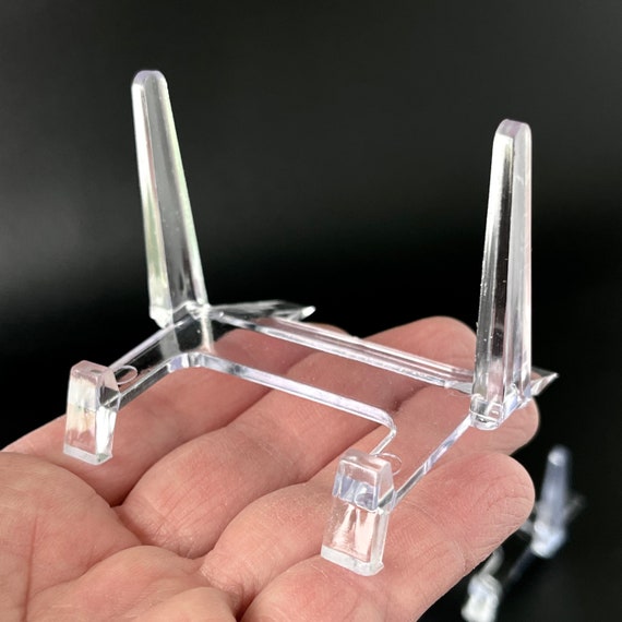 Acrylic Display Stands pack of 3 or 6 for Minerals, Slabs