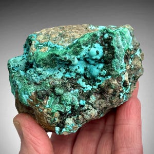 Chrysocolla Malachite Raw Mineral Specimen, Congo