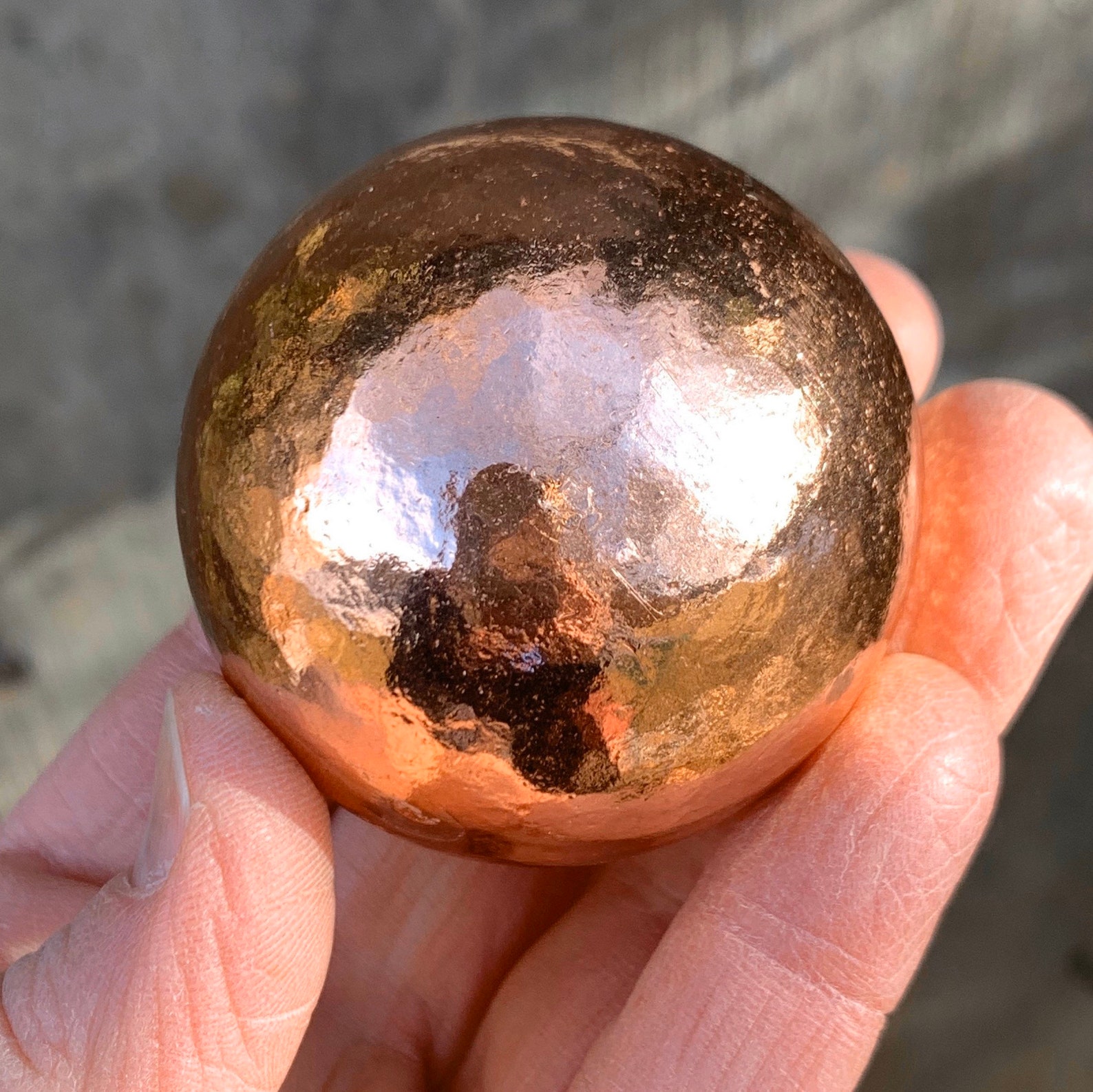 Solid Copper Balls // 3 sizes Available // 99.9 Pure Copper Etsy