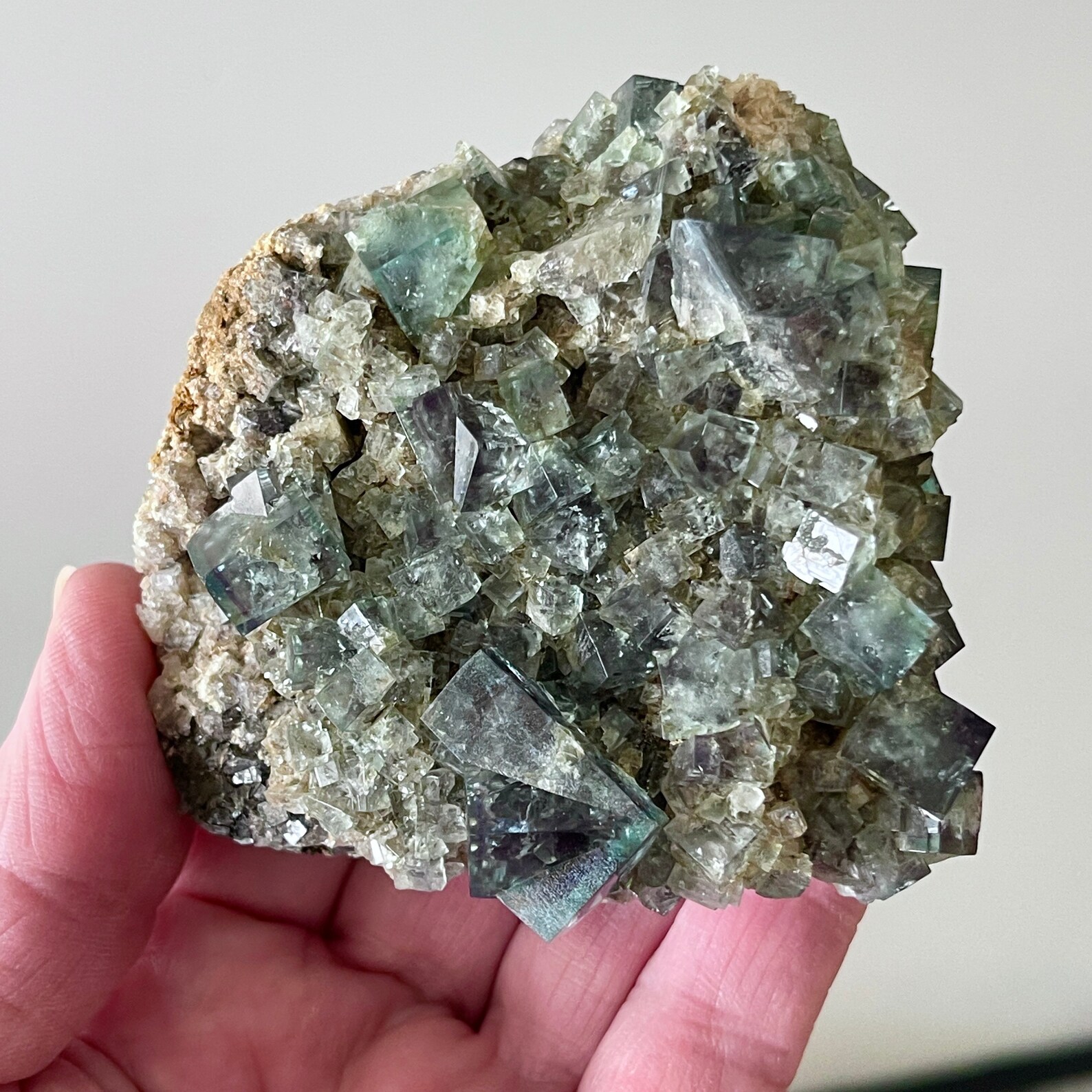 Green Fluorite // FAIRY HOLES POCKET // Lady Annabella Mine // Etsy