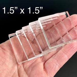 1.5" Acrylic Bases Plus Mineral Putty Tac: Display Supplies