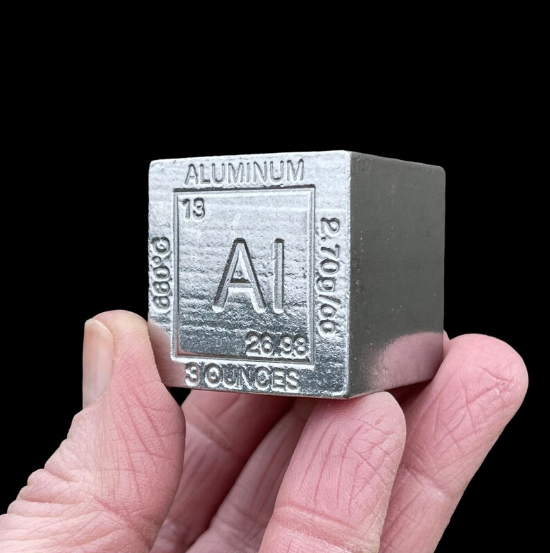 Cube En Fer Pur 99.95% - 25.4 Mm - 128 G - Gravure Tableau Périodique - Collection Ou Éducation