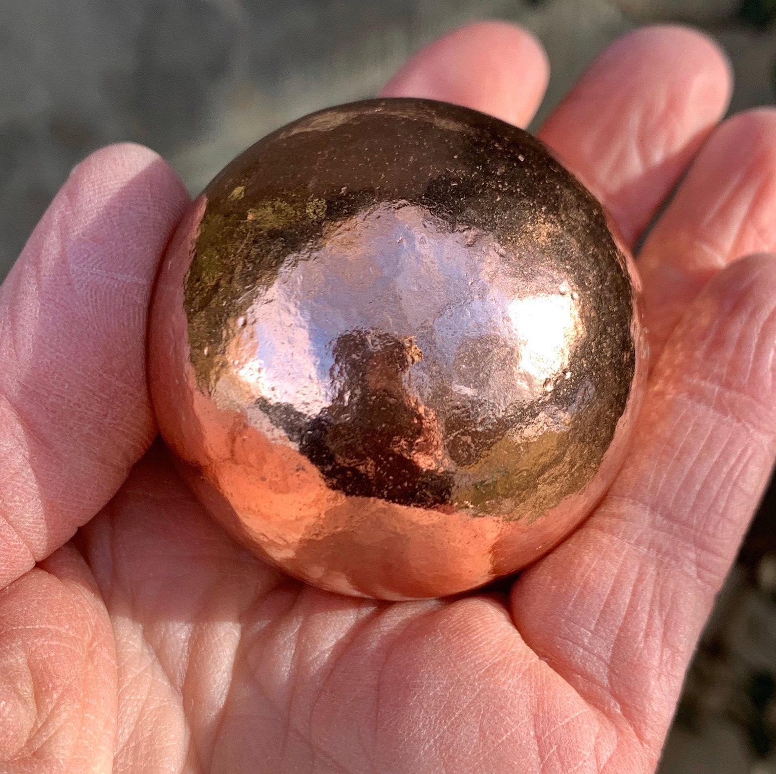 Solid Copper Balls // 3 sizes Available // 99.9 Pure Copper Etsy