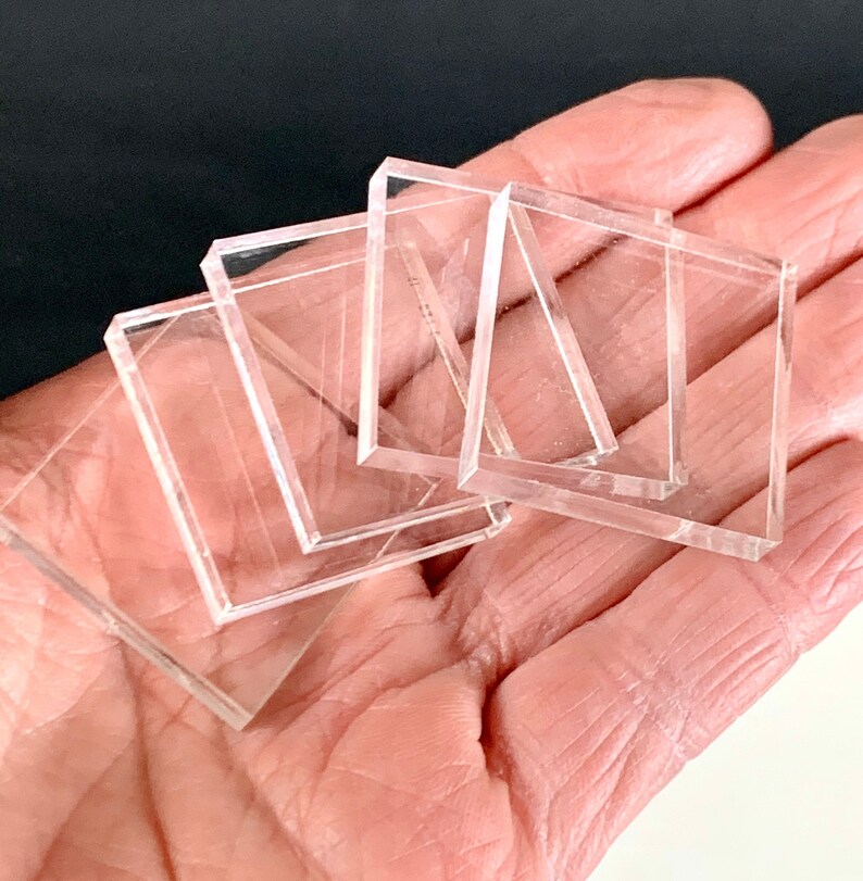 Acrylic Display Bases Including Mineral Putty / Tac for Etsy