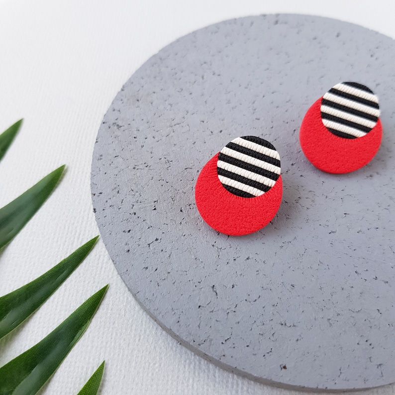 Statement earrings, Small stud earrings image 2