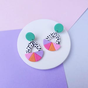 Fun Statement Polymer Clay Earrings