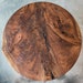 Black Walnut Live Edge Round Dining Table | Wood Base | Handmade 