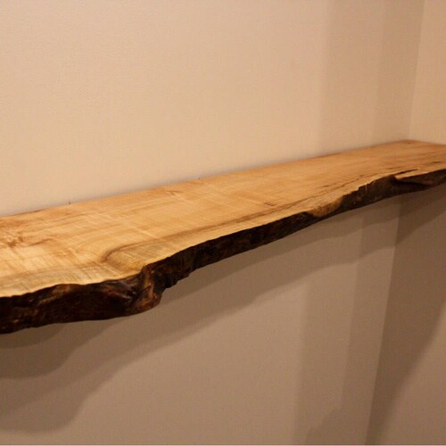 Live Edge Walnut Floating Shelf Etsy
