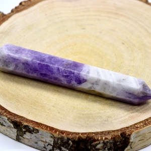 Amethyst Rod Spitz - Gemstone Massage Rod Hang Up - Kraftstone - Light - Headache - Crown Chakra - Meditation - Sleep