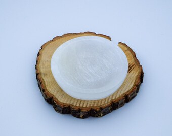 Selenite bowl round white - healing stone gemstone - symbol love - gift bowl energy - root chakra - souvenir stone bowl energy