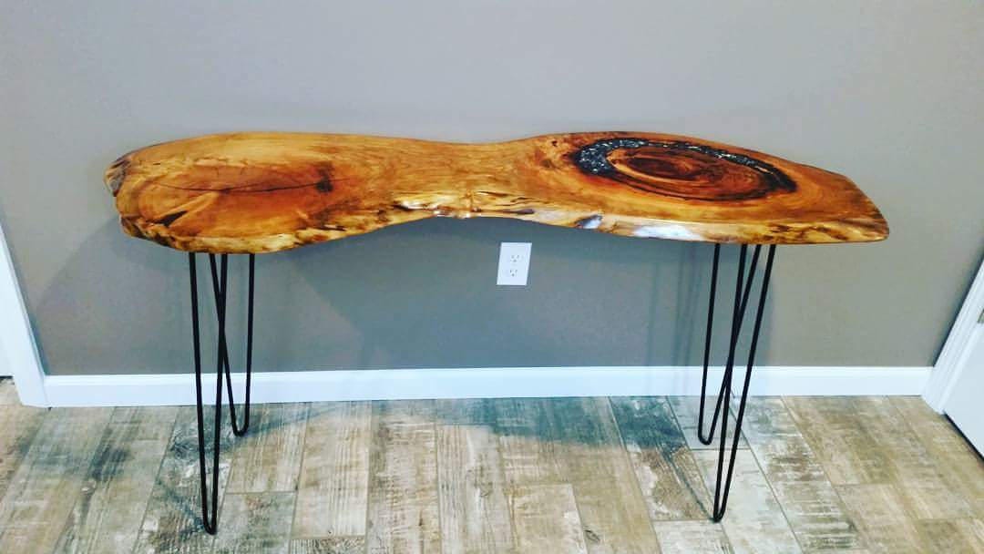 Live-Rand-Konsolentisch Live-Rand-Einstiegstisch | Etsy