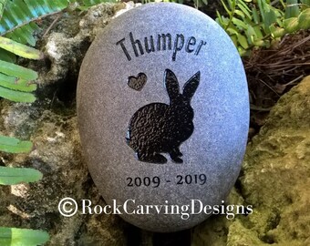rabbit memorial stone