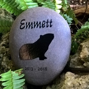 GUINEA PIG MEMORIAL Stone | Personalized Pet Memorial Stone | Pet Keepsake | Grief stone | Remembrance gift stone | Sympathy gift stone
