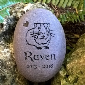 GUINEA PIG MEMORIAL Stone | Personalized Pet Memorial Stone | Pet Keepsake | Grief stone | Remembrance gift stone | Sympathy gift stone