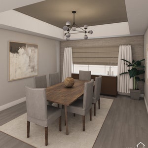 Interior Design Service, (Dining Room)- Virtual Design