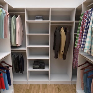 Virtual Custom Closet Design, (VIRTUAL Design Only!)- Parts, Sourcing and Installation NOT INCLUDED!