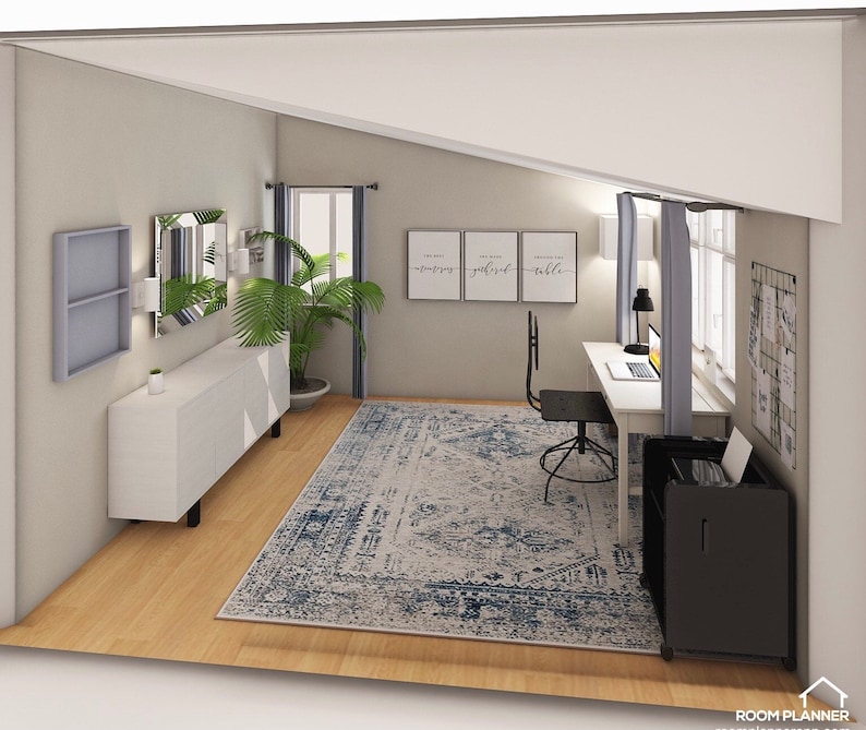 Interior Design In Home Office Virtual Interior Design | Etsy