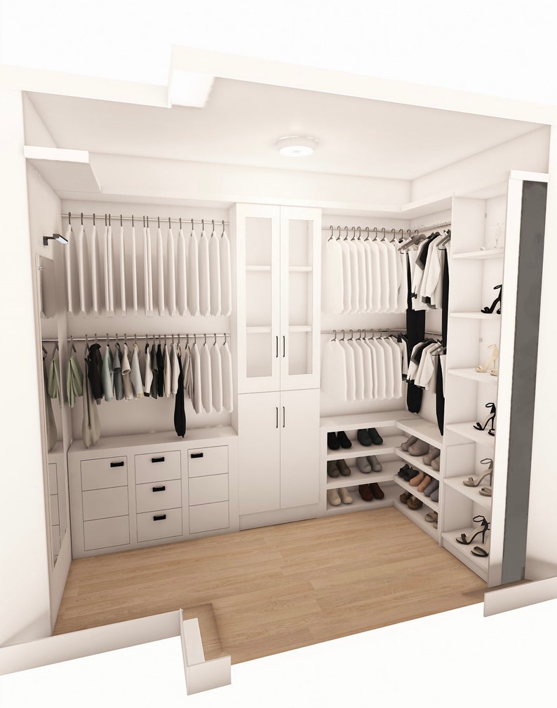 Virtual Custom Closet Design VIRTUAL Design Only Parts Etsy