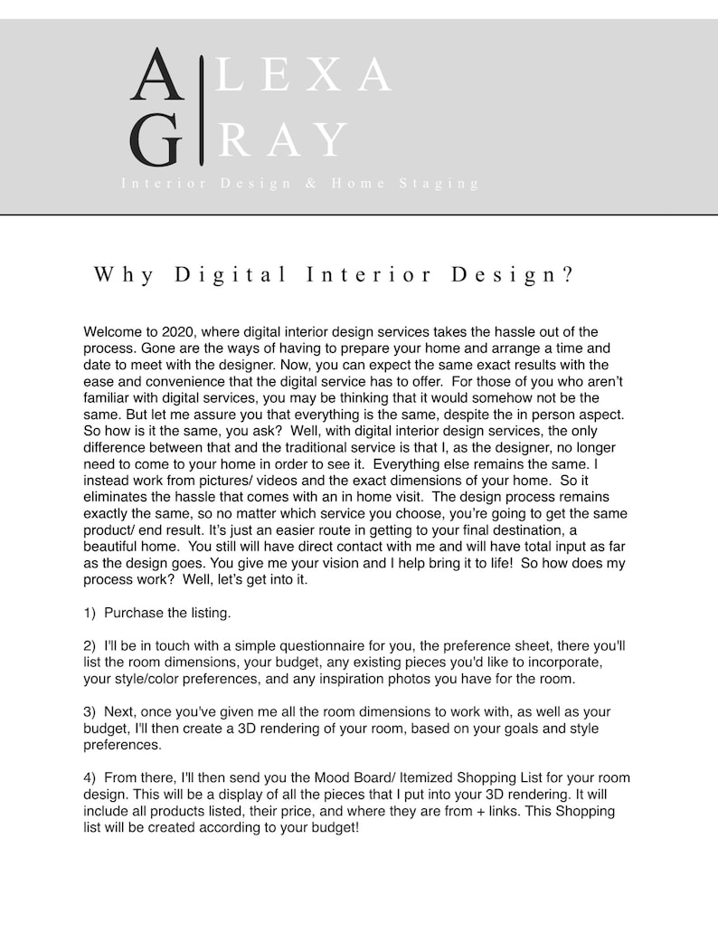 Interior Design Service Bathroom, design Mood Board Etsy