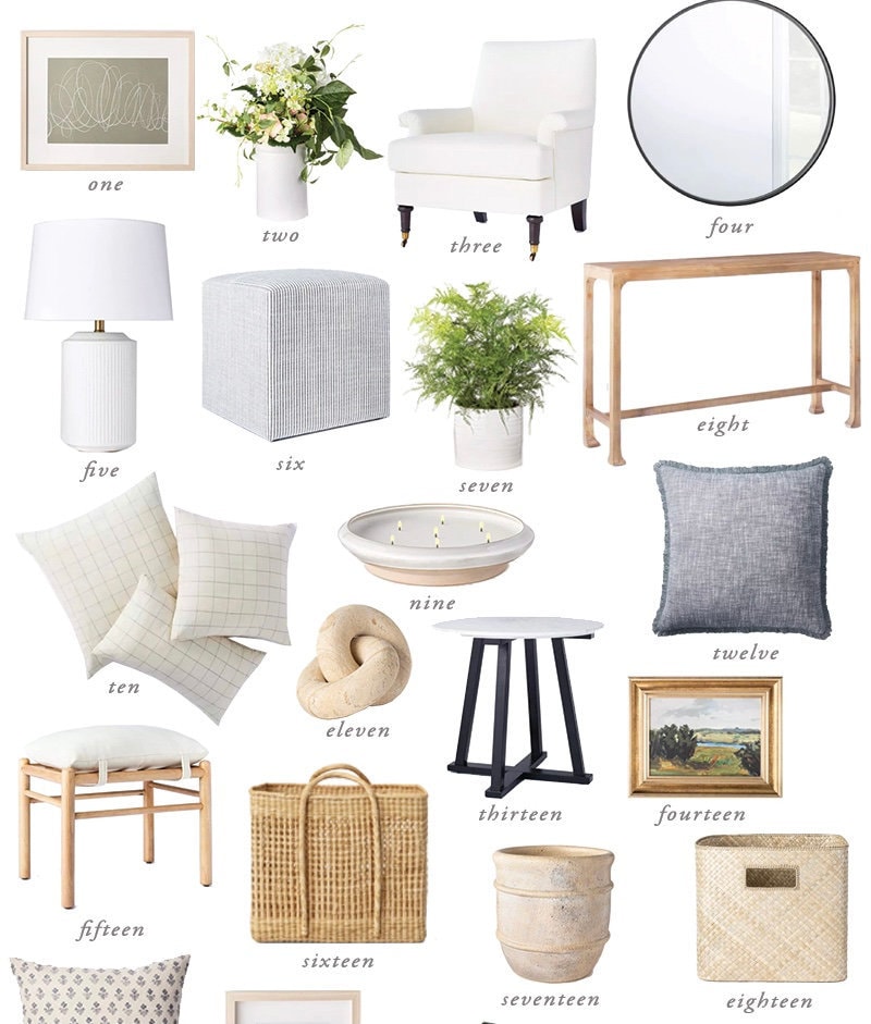 Custom Accessory Interior Design Mood Board & Shopping List 