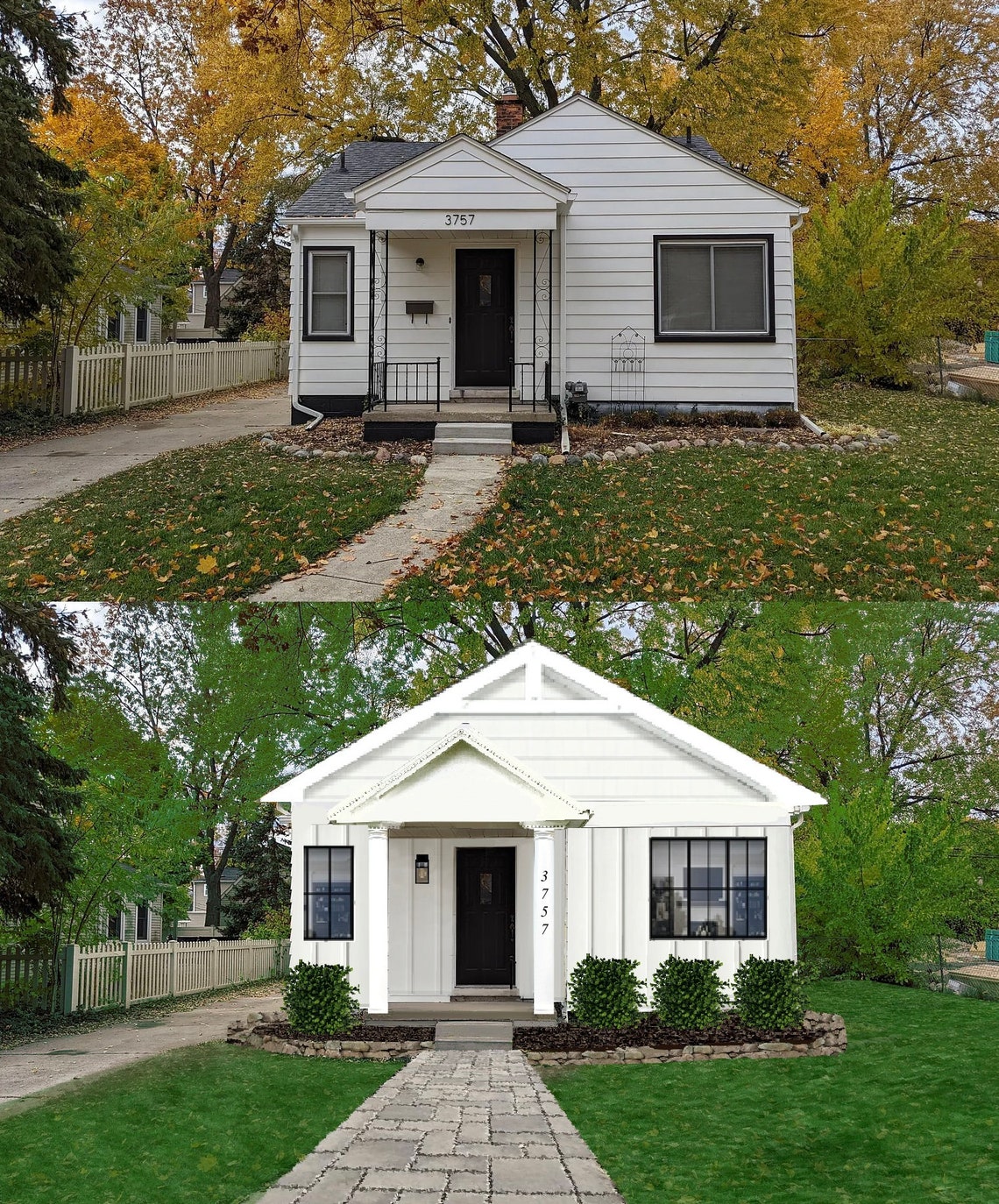 Exterior Design Curb Appeal Concept Board rendering/ Sourcing is NOT ...