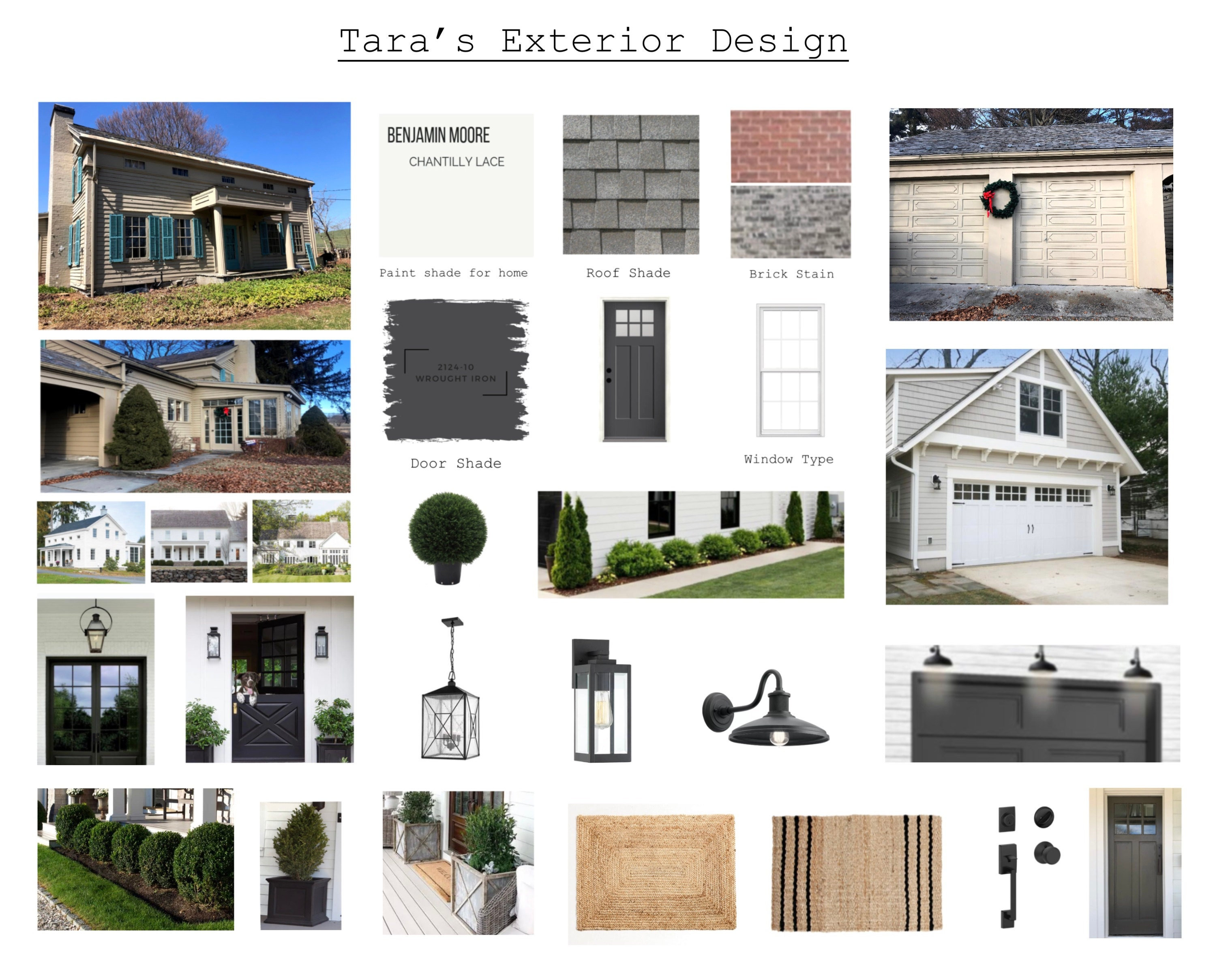 Exterior Design Curb Appeal Concept Board rendering/ Sourcing is NOT ...