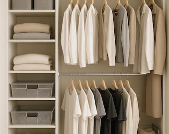 Virtual Closet Design: Custom Digital Rendering (Under 60 sq ft)