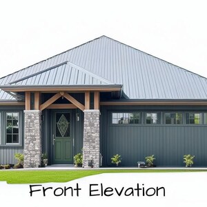 Architectural Blueprint Rendering- (4 Renderings),  Exterior House Rendering, Digital Visualization Remodel, Curb Appeal