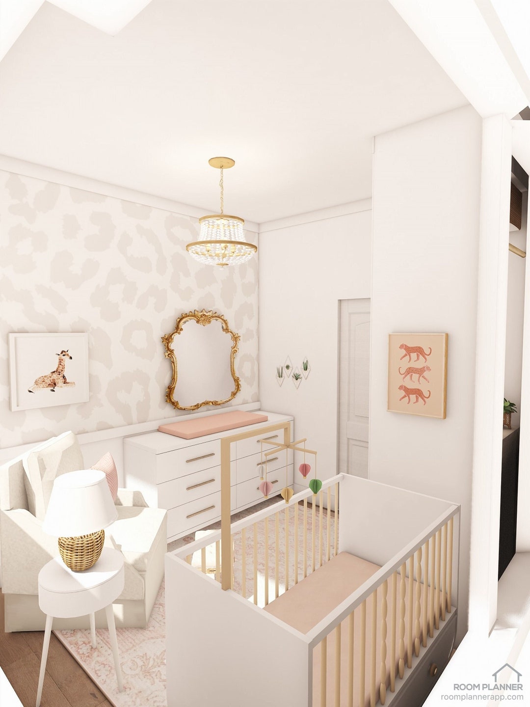 Nursery Interior Design Service, (rendering + Mood Board), E-design ...