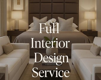 Interior Design Service- Custom Interior Design, Mood Board, Floor Plan, Paint Palette Consultation, Home service