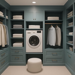 Closet Design Custom designed, (VIRTUAL Design Only)- Parts, Sourcing and Installation not included