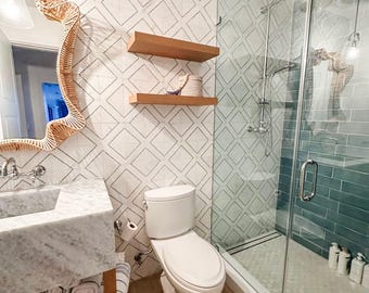 Bathroom/ Powder Room Interior Design Service, (Rendering + Mood Board), E-Design, Virtual Home Design
