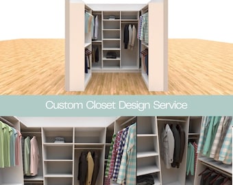Virtual Closet Design Service: Custom Digital Rendering