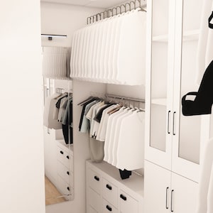 Virtual Custom Closet Design, (VIRTUAL Design Only!)- Parts, Sourcing and Installation NOT INCLUDED!