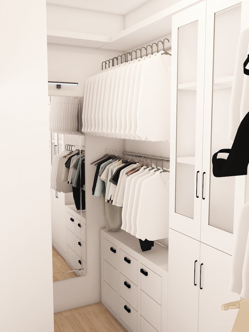 Virtual Custom Closet Design, VIRTUAL Design Only Parts, Sourcing and