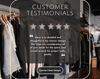 Virtual Custom Closet Design: Interior Design Service