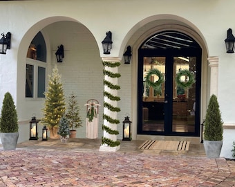 Holiday Custom Front Porch Decorating Service | Virtual Porch Design with Photoshopped Image + Shopping List