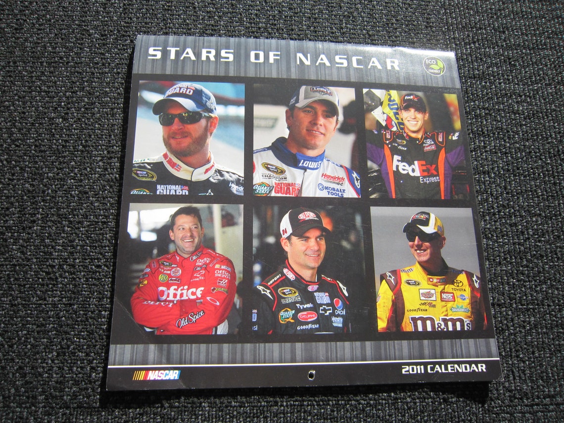 Nascar Calendar lot Dale Earnhardt Etsy