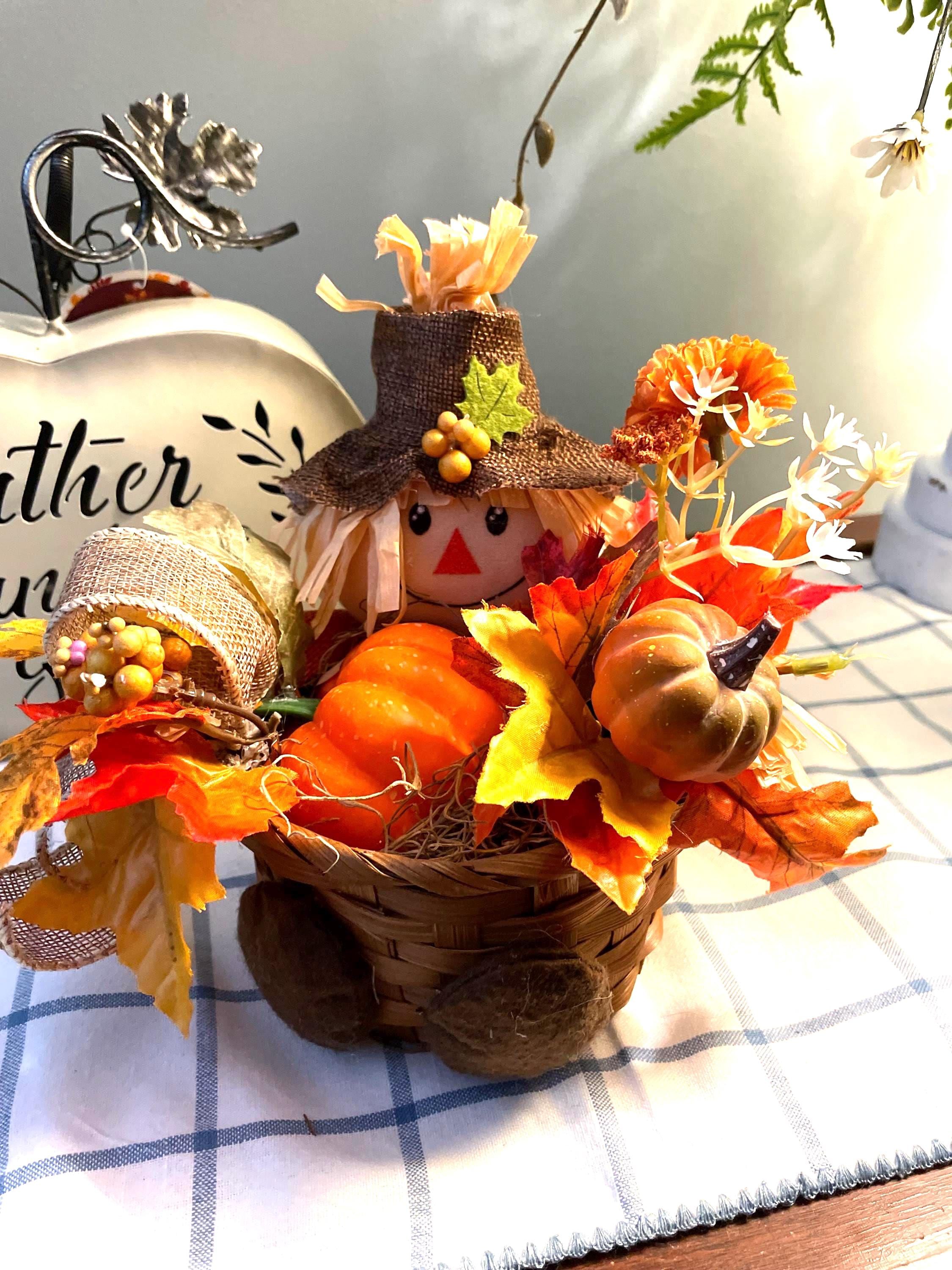 Little Boy Scarecrow Centerpiece 10×8×6