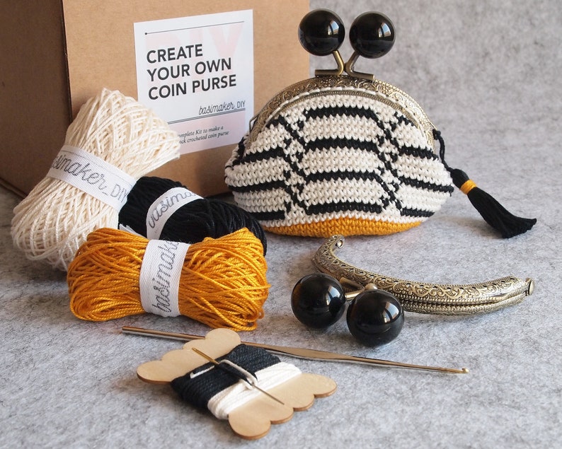 DIY modern crochet KIT complete kit with materials and tools Etsy
