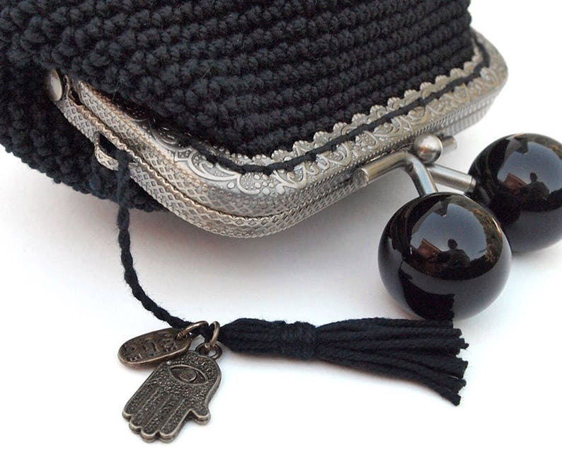black coin purse everyday woman accessory Vintage style woman coin purse everyday small coin purse vintage style black coin purse